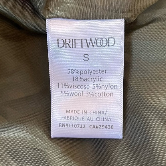 Driftwood Coat Rowan Jacket Long Aztec Western Teepee Boho Green Small - Picture 11 of 14